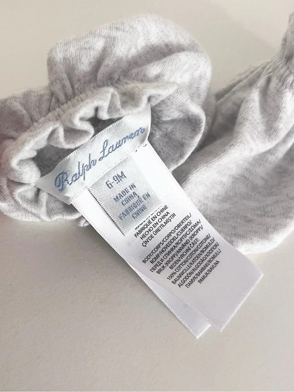 New Ralph Lauren 100% organic cotton baby booties